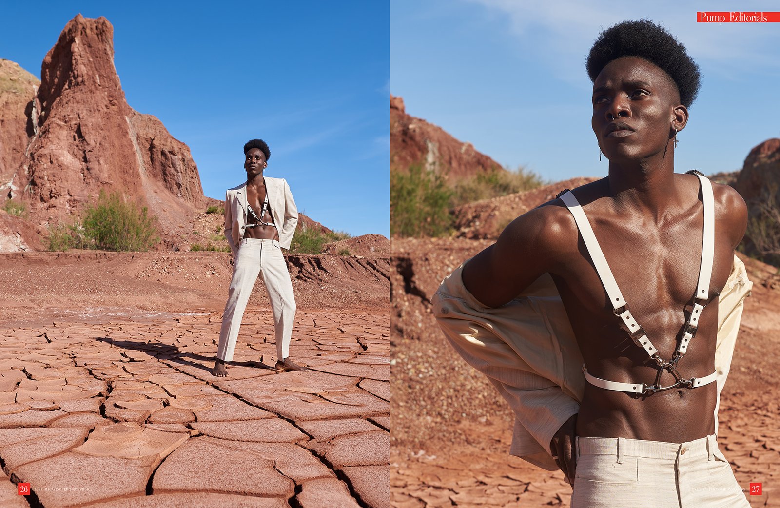 Pump Mahazine publica editorial de diseño.foto.com con David Durran y Fernando Aliaga fotografo alicante diseño y foto