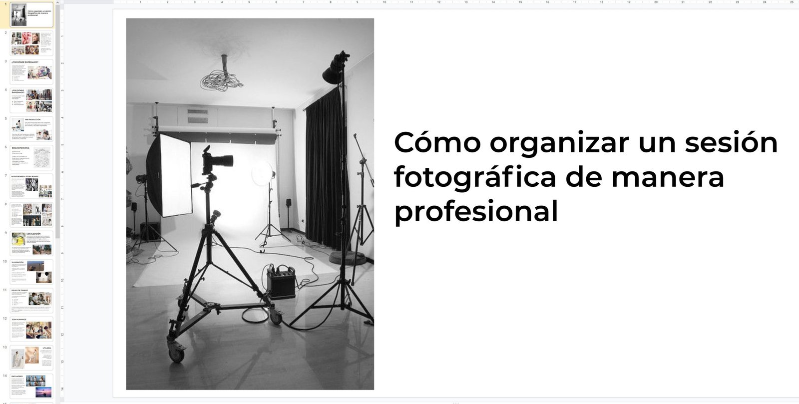 Organizar una sesión de fotos de manera profesional workshop formación fotográfica curso fotografía diseño y foto