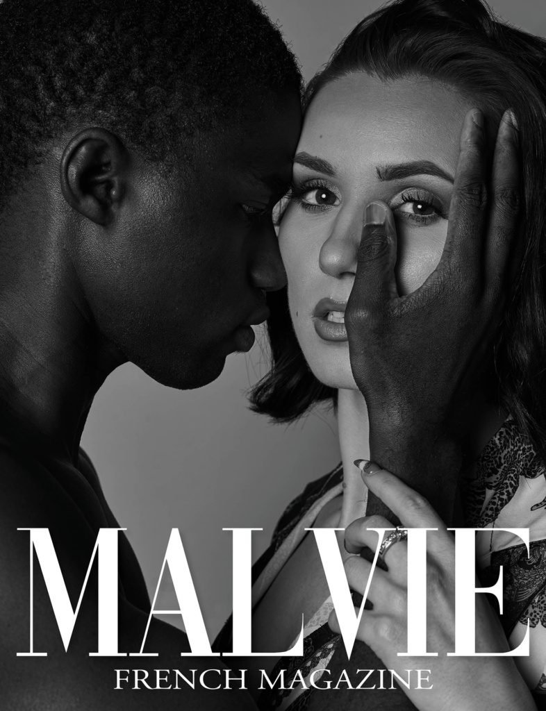 MALVIE Magazine NOIR diseño y fotom alicante black model