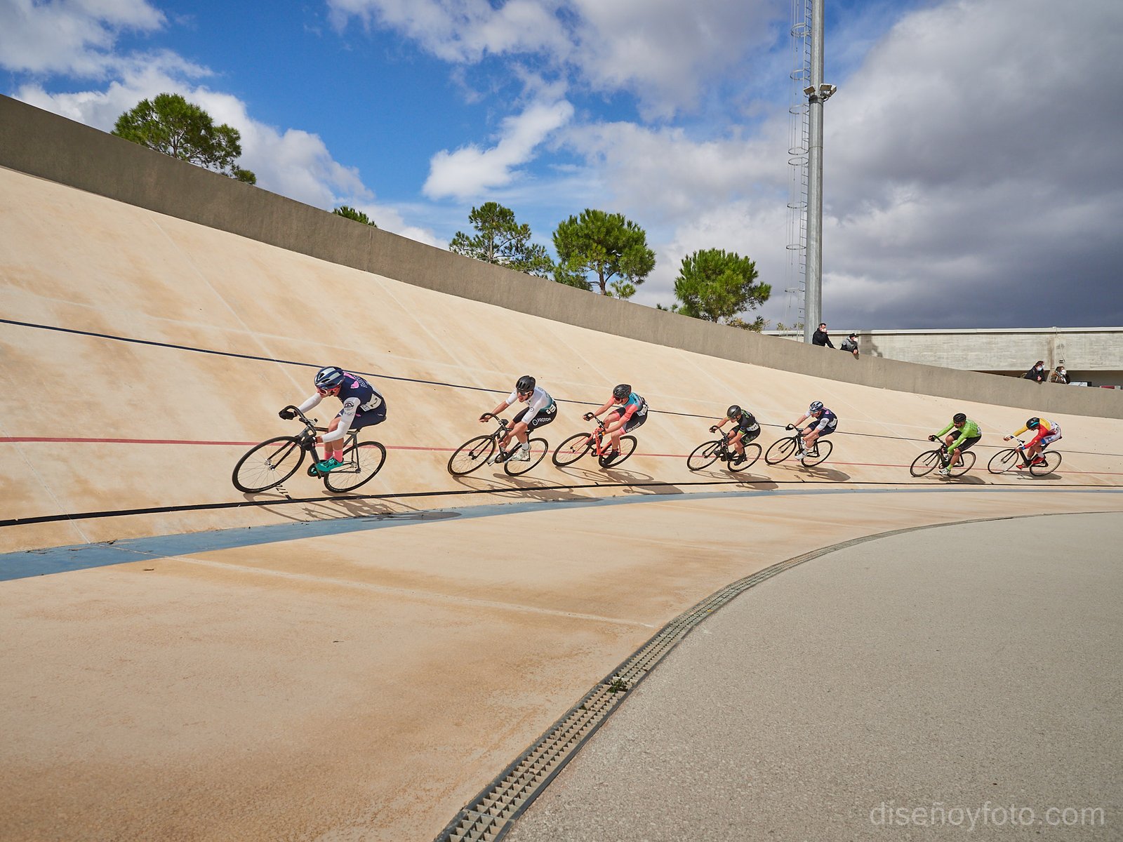Ciclismo Pista San Vicente Comunidad Valenciana Omnium diseño y foto fotografo alicante