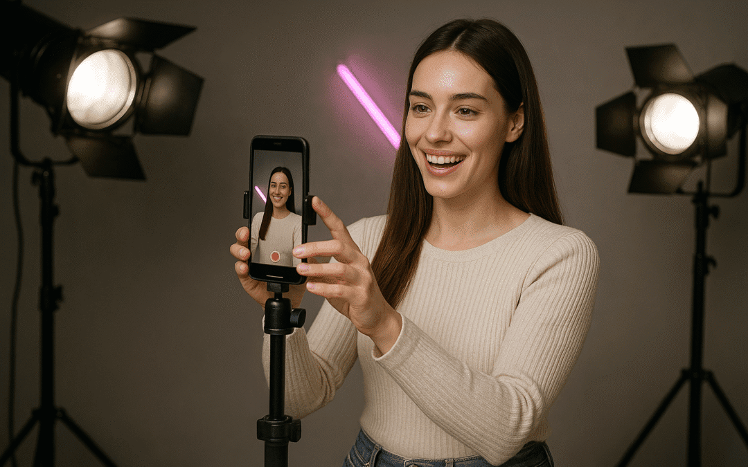 Vídeos para Instagram y TikTok: Cómo grabar contenido viral en un estudio profesional